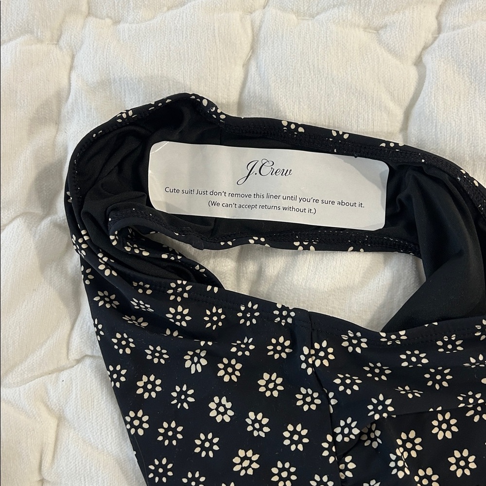 NWT J. Crew Gemma Ruched Bandeau Swimsuit - Picture 9 of 10